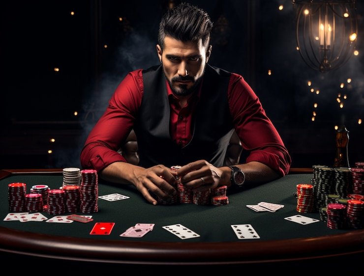 Chat langsung dalam Caribbean Stud Poker di bostontoto memungkinkan Anda berbicara dengan dealer